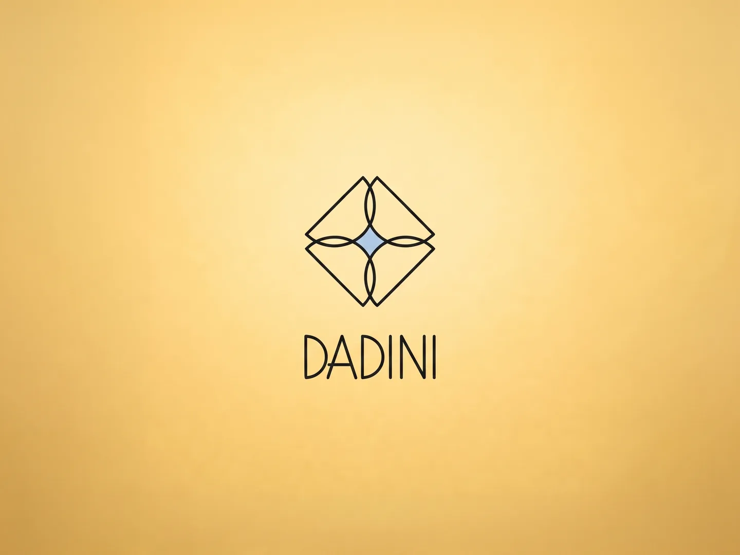 Il marchio Dadini: monogramma a rombo e lettering